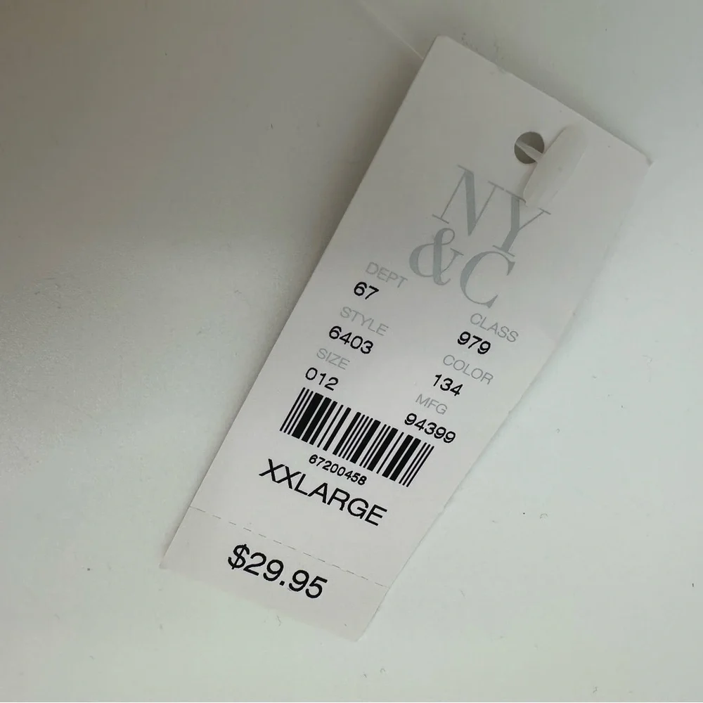 NWT NY&Co Tank Top XXL Yellow Pleated Chiffon Front Knit Back Sleeveless Career - Picture 5 of 9